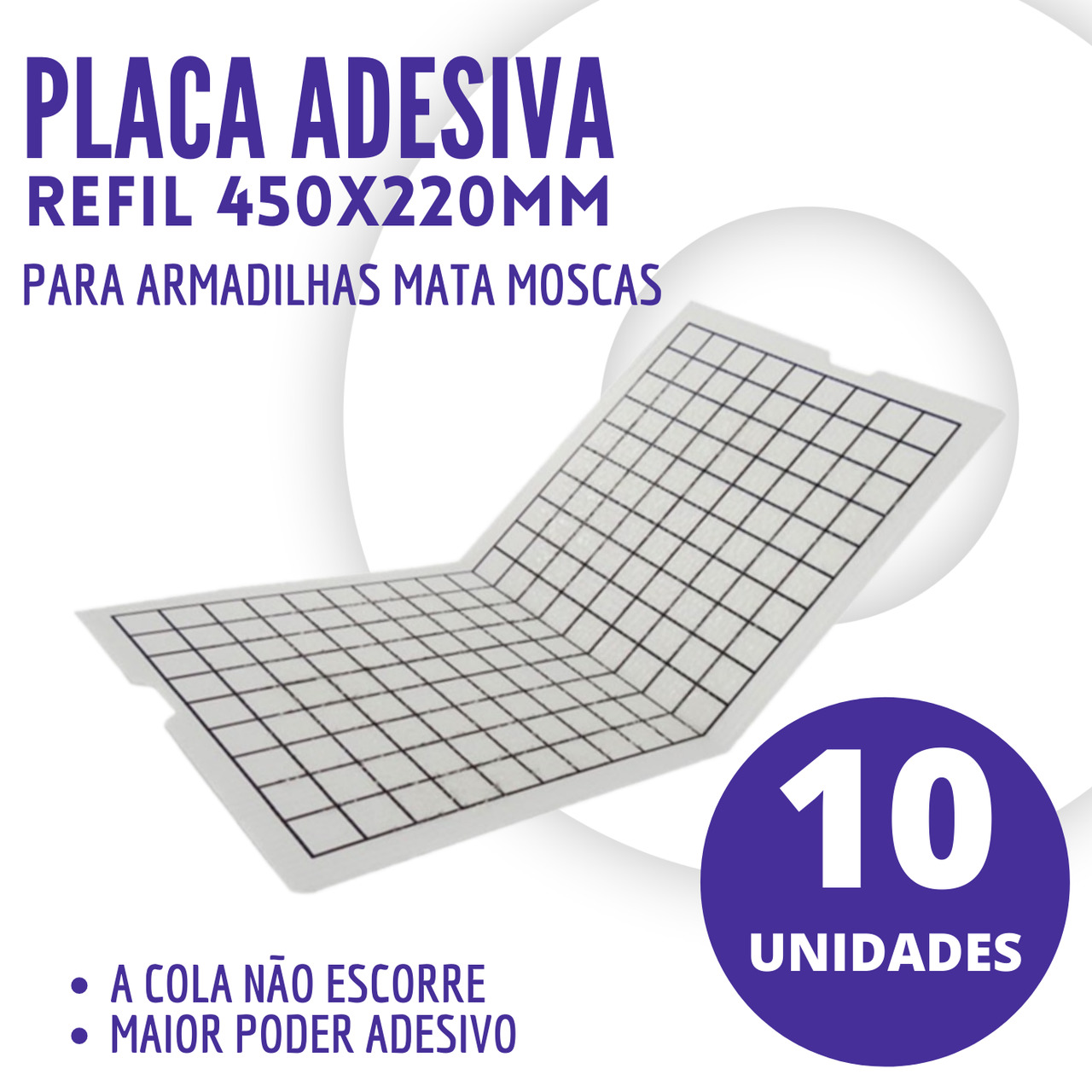 10 UNIDADES PLACA ADESIVA 450x220  - Ul Brasil