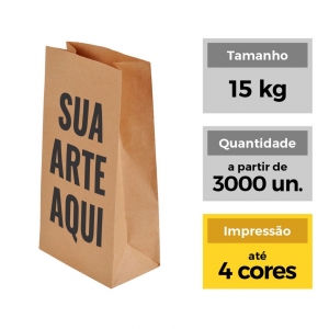 Saco SOS Kraft - 15kg PERSONALIZADO