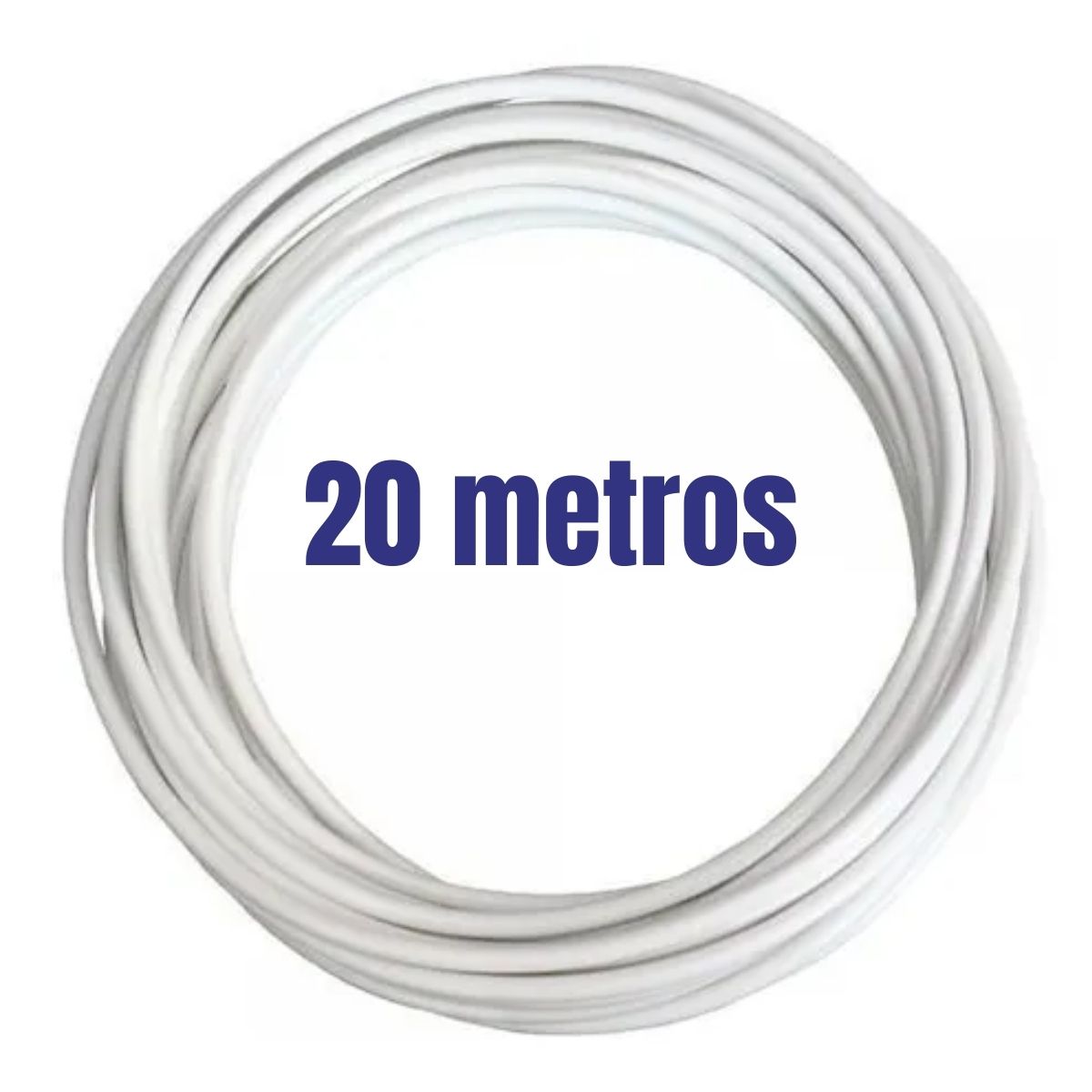 Cabo Flexível PP Corfio 450/750V 1x1,5mm Branco Rolo com 20 Metros