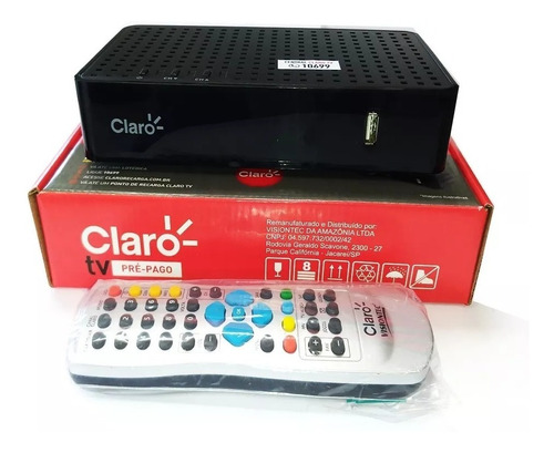 Receptor Claro Tv Pré Pago Recarga N5366S Visiontec