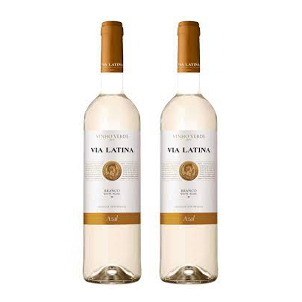 Kit vinho branco meio seco Azal Via Latina 2 un.