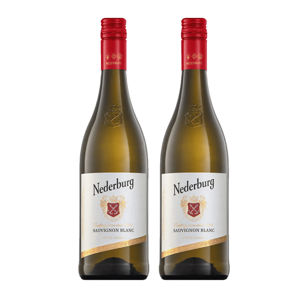 Kit vinho branco seco Sauvignon Blanc Winemast Nederburg c/2
