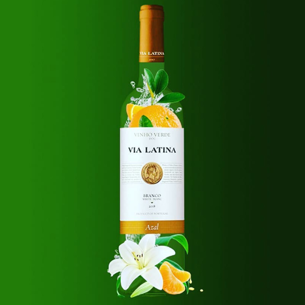 Vinho branco meio seco Azal Via Latina - Vercoope 750ml