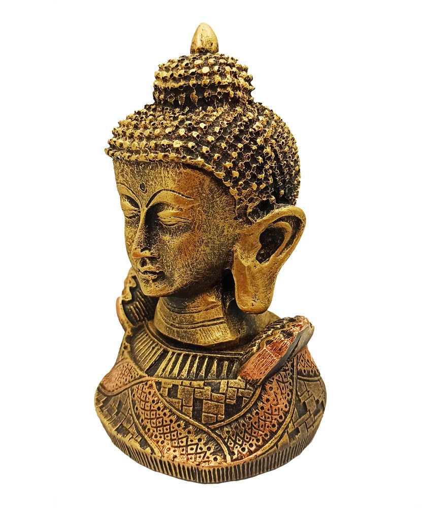 Cabeca Buda Hindu Dourada
