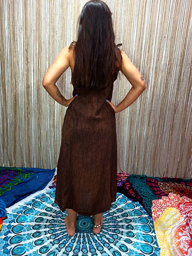 Vestido Indiano Longo Bordado