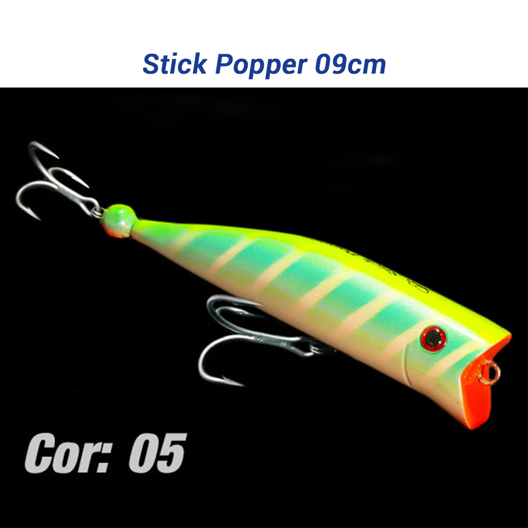 Isca Artificial Borboleta Stick Popper 9cm 14gr