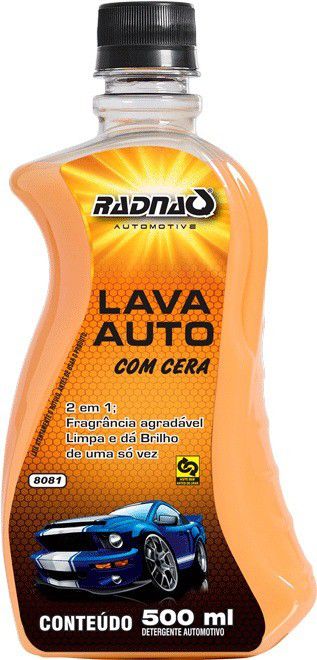 Lava Auto Com Cera Shampoo Automotivo 500ml Radnaq