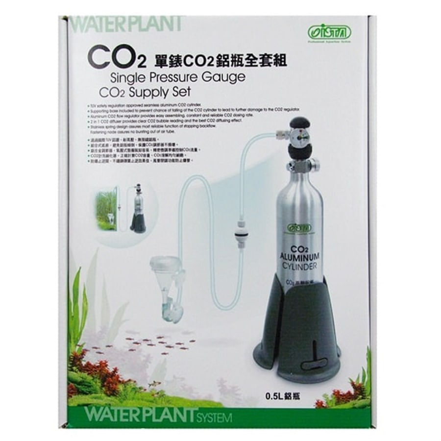 Ista Kit de CO2 com Cilindro de 0,5L (SINGLE PRESSURE GAUGE CO2 SUPPLY SET 0.5 L) - Código I-675