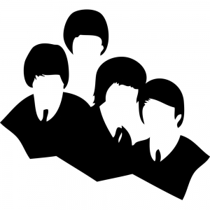 Adesivo de Parede Beatles Abstrato