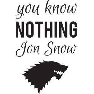 Adesivo de Parede Game of Thrones Jon Snow