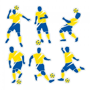 Adesivo de Parede Jogadores Futebol do Brasil