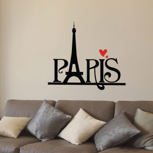 Adesivo de Parede Paris In Love