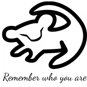 Adesivo de Parede Simba Remember Who You Are