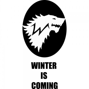 Adesivo de Parede Winter is Coming Stark