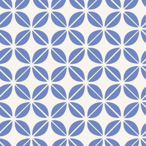 KIT Adesivos de Azulejos Flores Geométricas Blue
