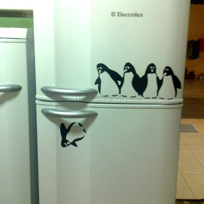 Adesivo de Geladeira Equipe Pinguins
