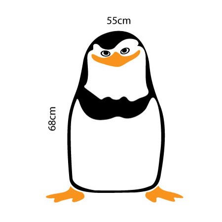 Adesivo de Geladeira Pinguim Madagascar Capitão Kowalski