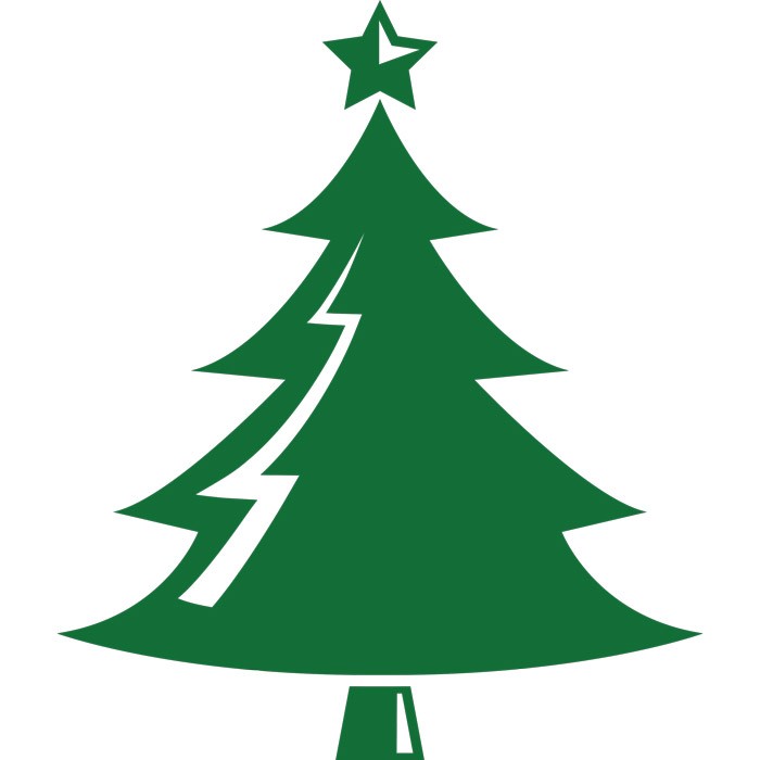 Adesivo de Parede Árvore Verde de Natal