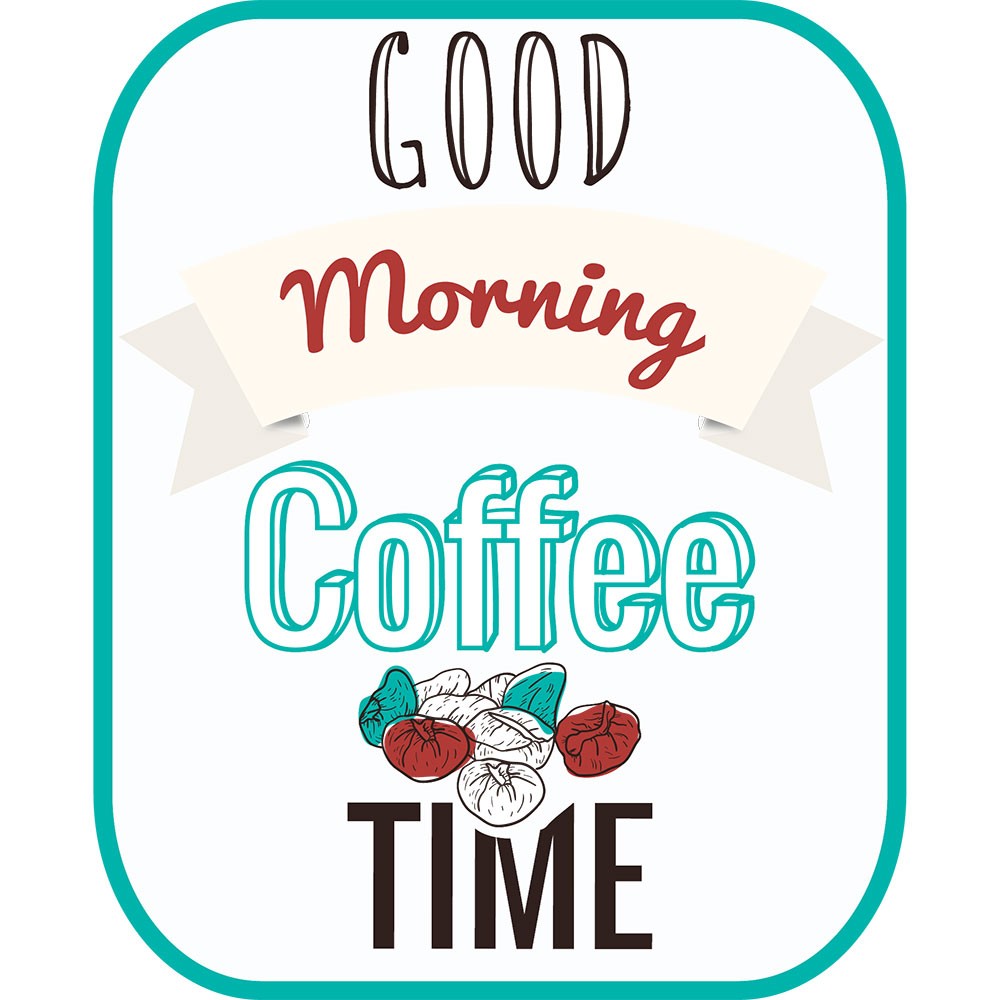 Adesivo de Parede Good Morning Coffee Time
