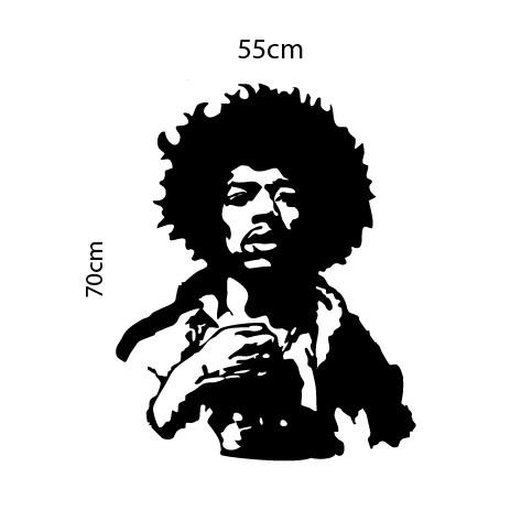 Adesivo de Parede Jimi Hendrix