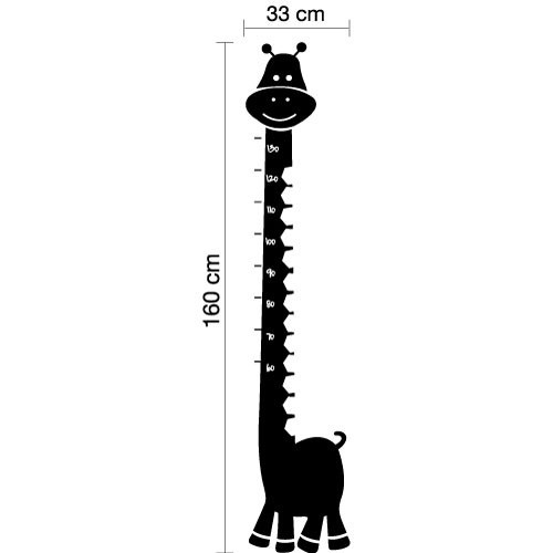 Adesivo de Parede Régua Girafa Infantil