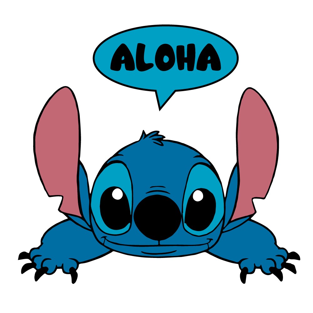 Adesivo de Parede Stitch Aloha Interruptor