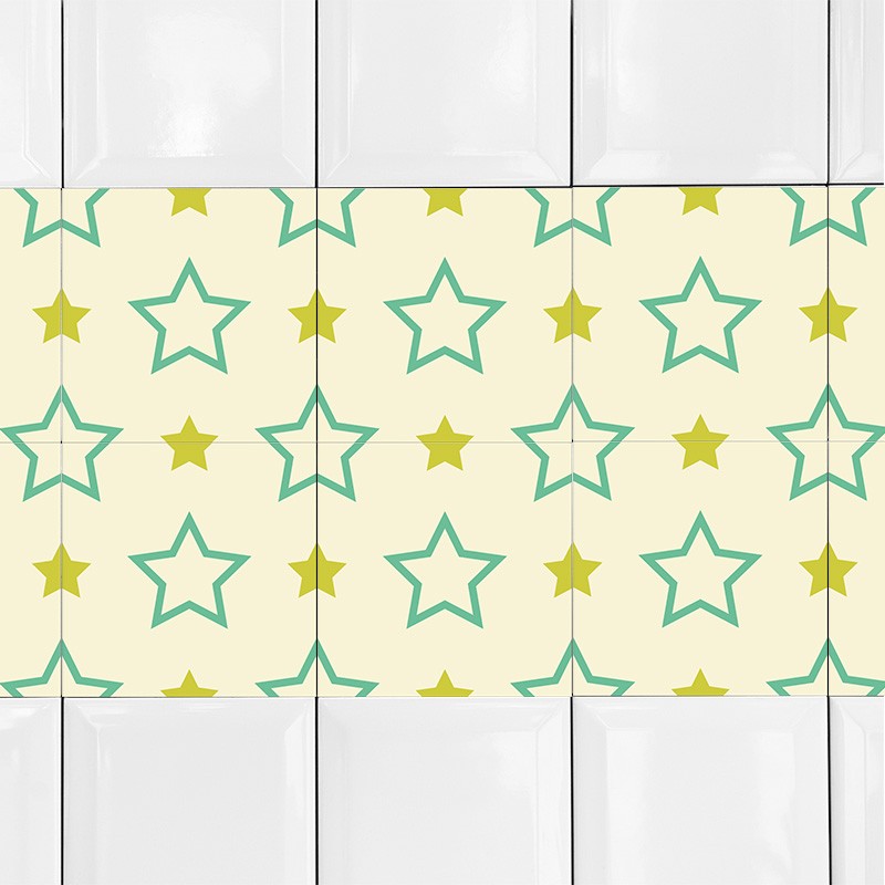 KIT Adesivos de Azulejos Estrelas