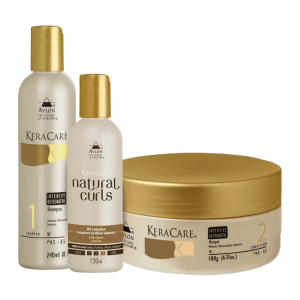 KIT KeraCare Natural Curls Restorative (Shampoo + Mask + Oil) - Foto 0