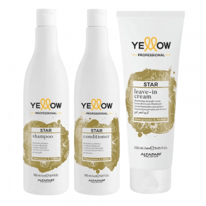 KIT Star Yellow (Shampoo + Cond. + Leave-in) - Foto 0