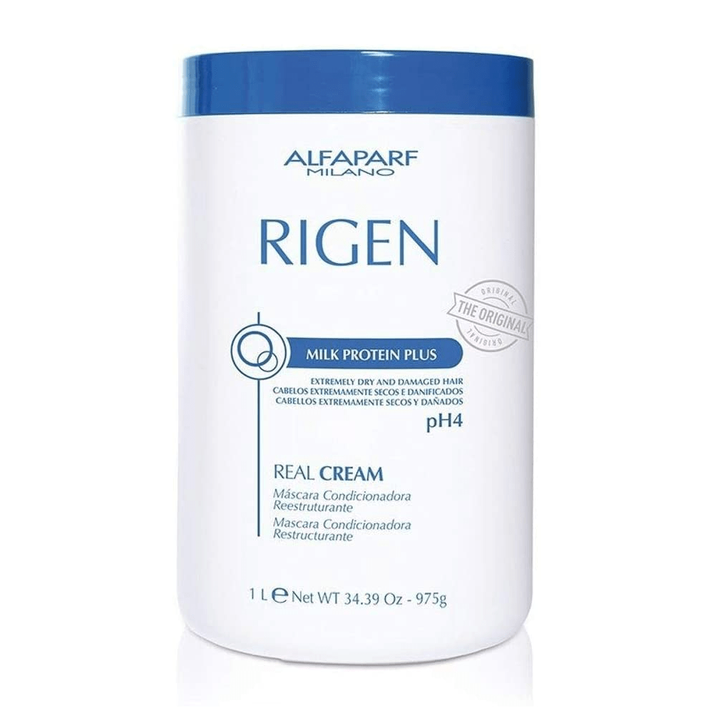 Alfaparf Máscara Rigen Milk Protein Plus Real Cream - 1 Litro