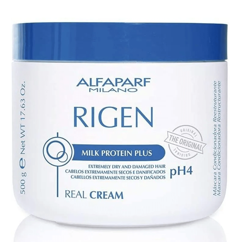 Alfaparf Máscara Rigen Milk Protein Plus Real Cream - 500g