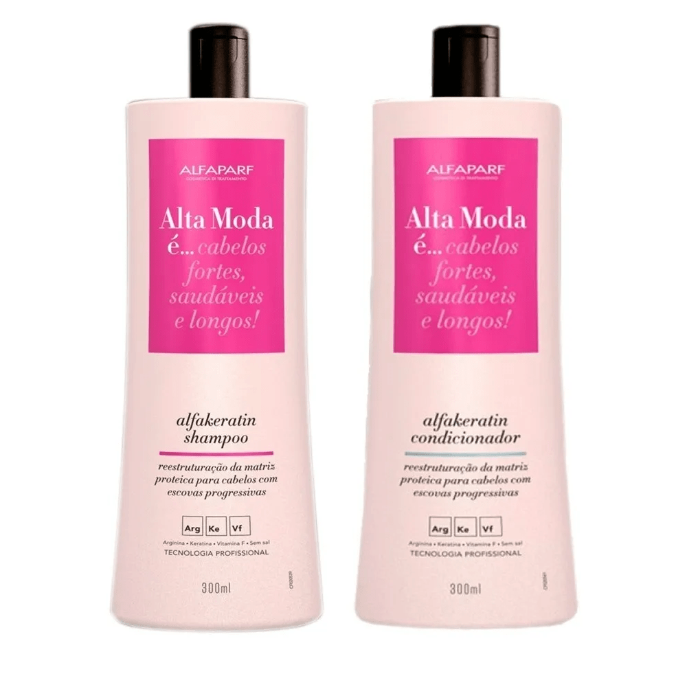 Alta Moda Kit Alfa Keratin (Shampoo + Condicionador) 2x300ml