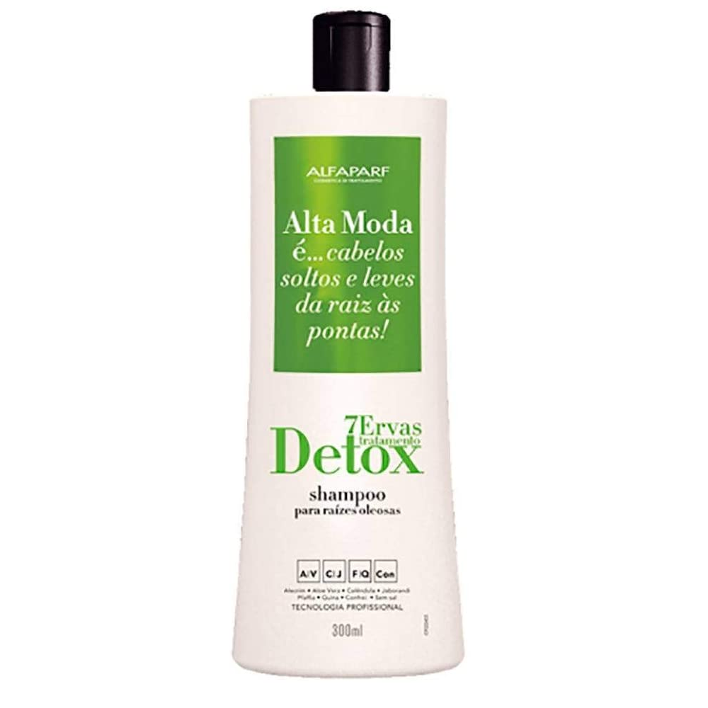 Alta Moda Shampoo 7 Ervas Detox Vegetal 300ml - Foto 0