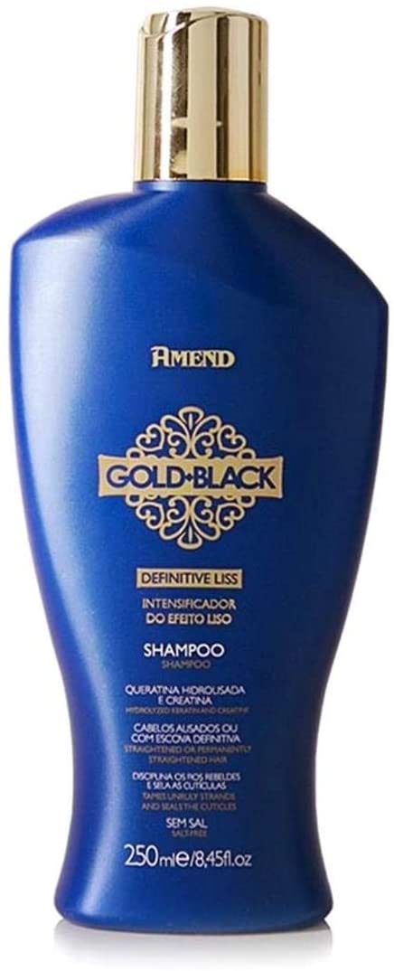 Amend Shampoo Gold Black Intense Efeito Liso 250ml