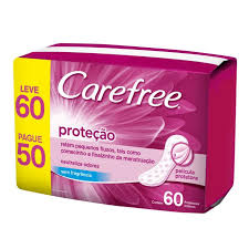 Carefree Protetor Diário (Sem Abas) proteção com perfume leve 60 Pague 50 Unidades - Foto 0