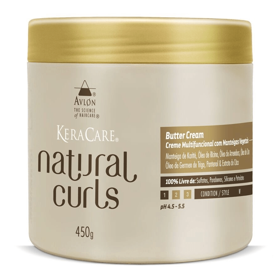 KIT KeraCare Finalizador Natural Curls Avlon (Creme Multifuncional + Óleo Natural) - Foto 2