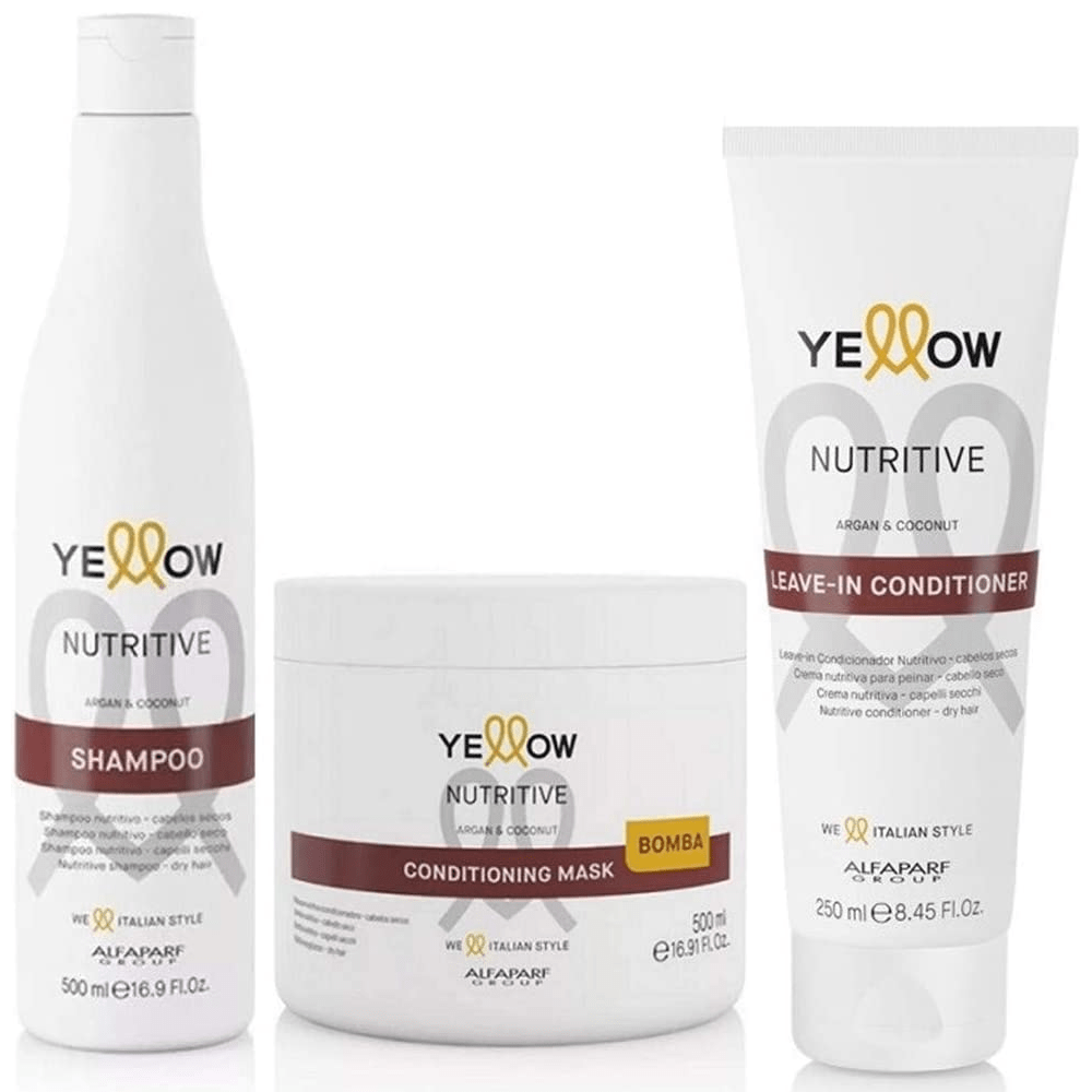 KIT Yellow Nutritive (Shampoo + Leave-in Cond. + Máscara) - Foto 0