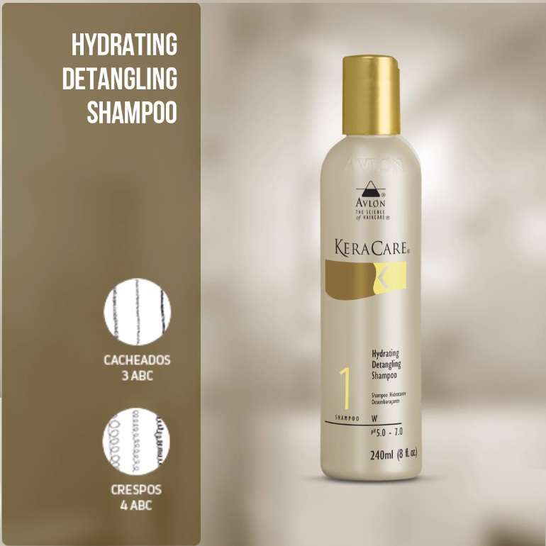 Shampoo Hidratante e Desembaraçante Keracare Avlon - 240ml - Foto 1