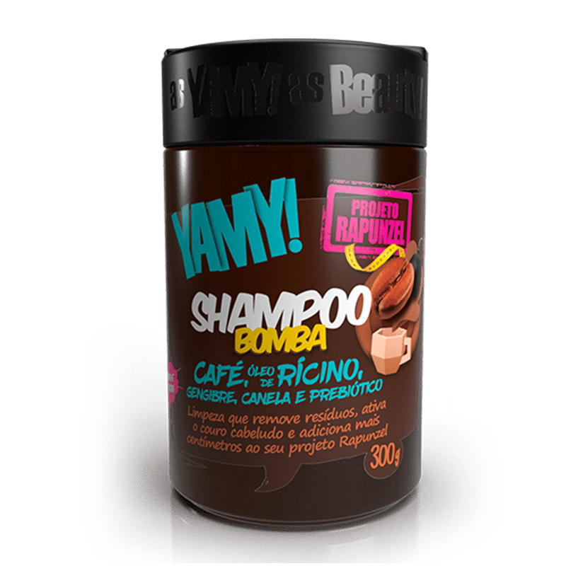 Yamy Shampoo Bomba Projeto Rapunzel Café 300g - Foto 0