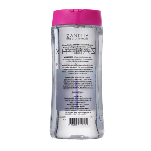 Zanphy água micelar 200ml