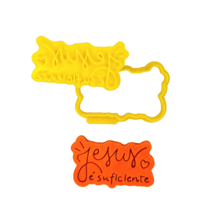 Cortador + Marcador "Jesus é suficiente"