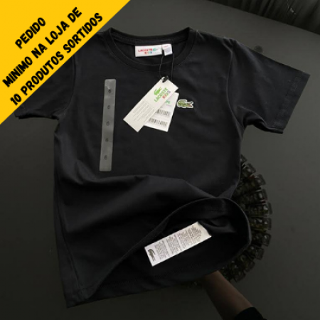 Camiseta Lacoste Infantil Lisa - Pedido Mínimo de 10 produtos