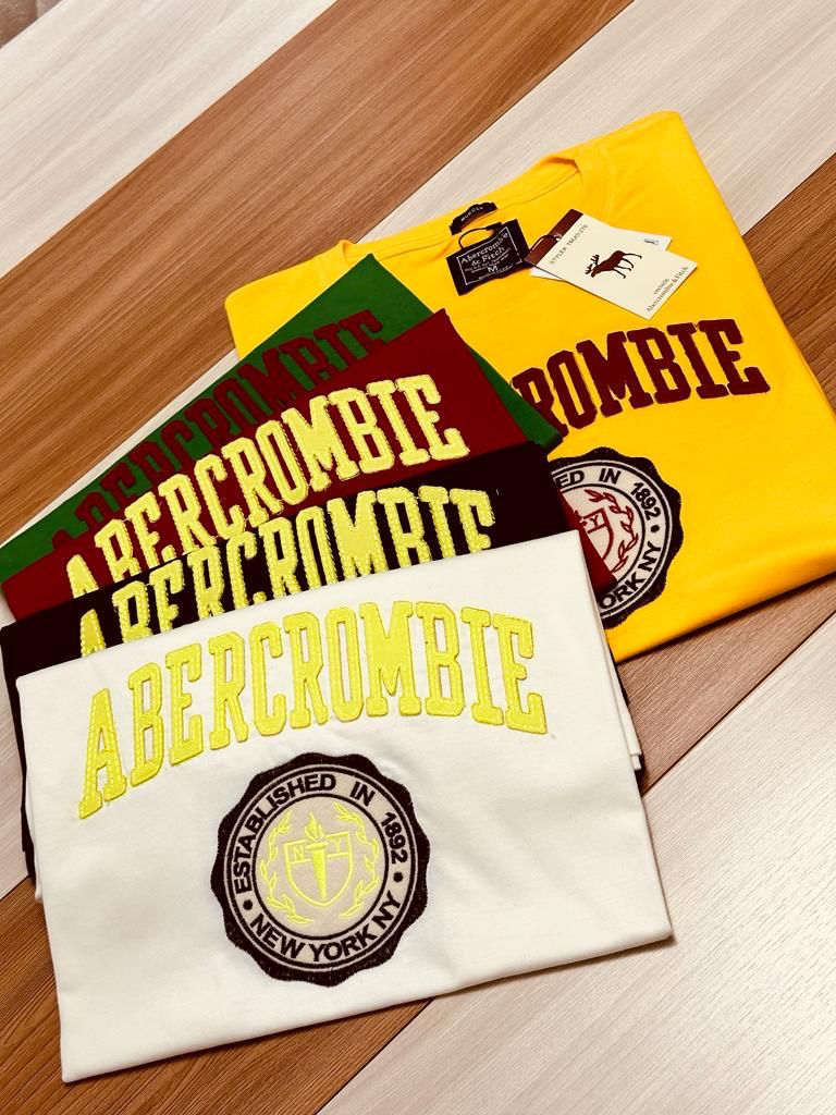 Camiseta Masculina Abercrombie & Fitch Estampada  - Pedido mínimo 10 produtos - Atacado Peruanas Premium