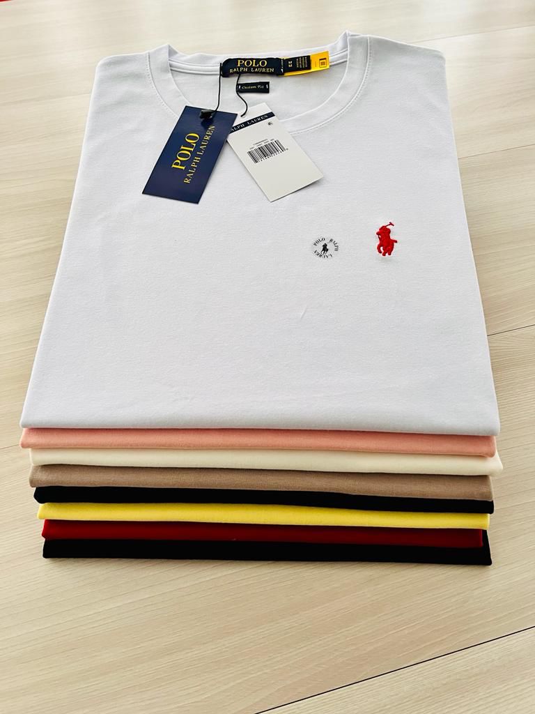 Camiseta Masculina Ralph Lauren - Fio egípcio, 5% elastano - Mínimo 10 PRODUTOS
