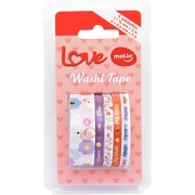 Fita Adesiva Decorada Washi Tape Love 15/ 0,5mm X 3m - Molin