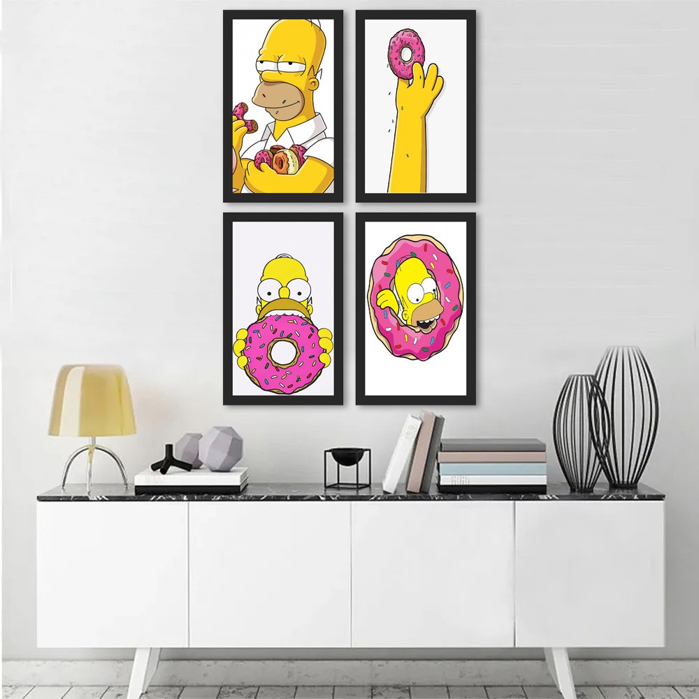 Kit Quadros Decorativos Hommer Os Simpsons