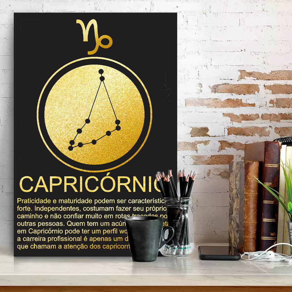 Quadro Decorativo Signo Horóscopo Capricórnio