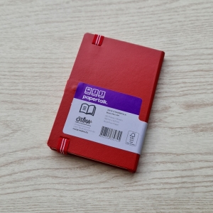 Caderneta Ótima de bolso Papertalk Basic Mini, Vermelho