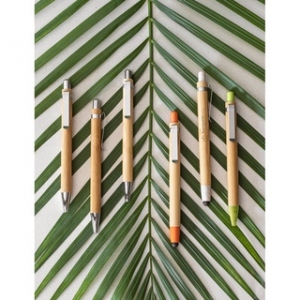 Caneta Touch e Esferográfica em Fibra de Bambu