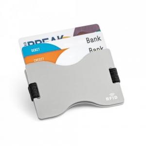 Porta Cartão em Alumínio com Bloqueio de RFID